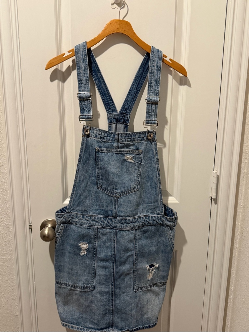 Vero Moda Light Blue Denim romper with Label Detail